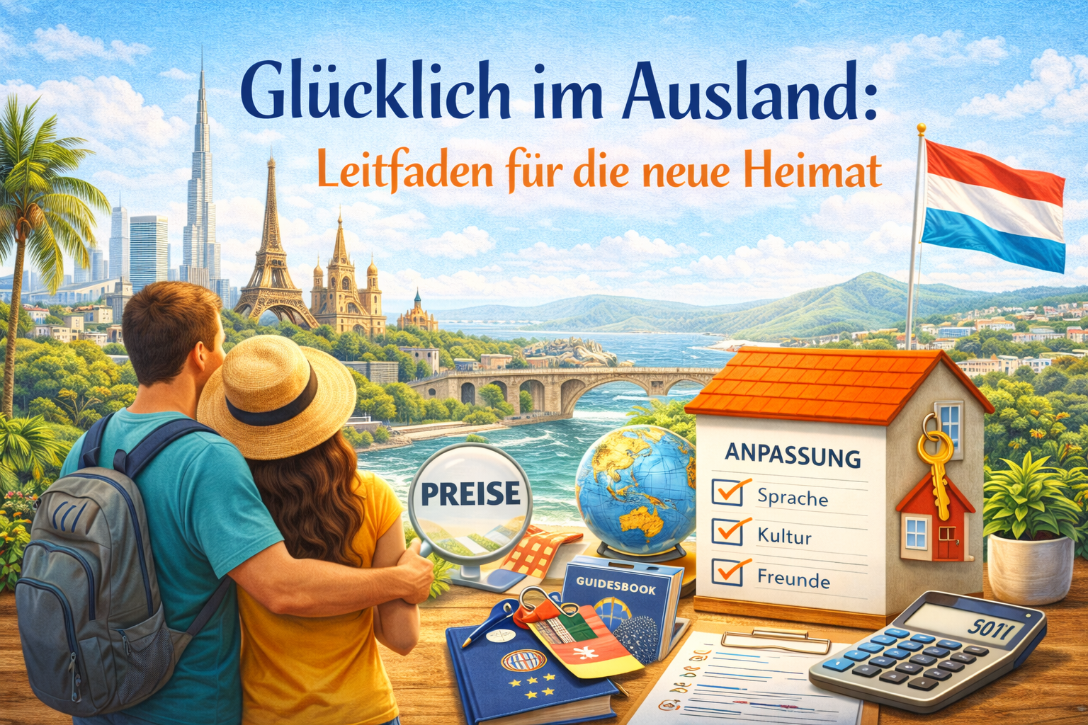 Gluecklich im Ausland